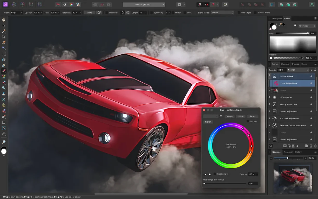 Affinity Photo 2.6.5 — view 1 affinity photo mac torrent: main window