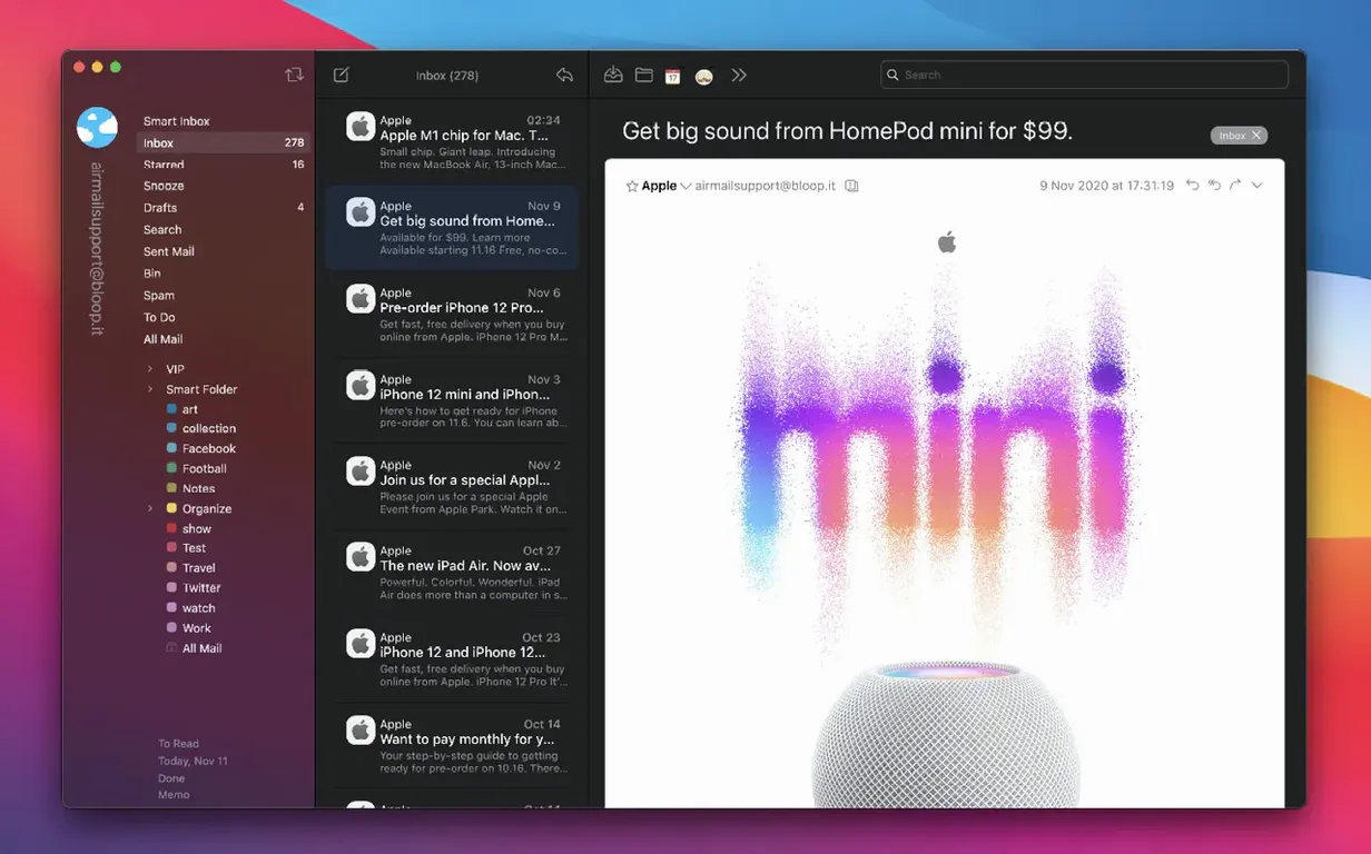 Airmail 5 26.0.37 — view 2 Airmail 5 interface, view 2