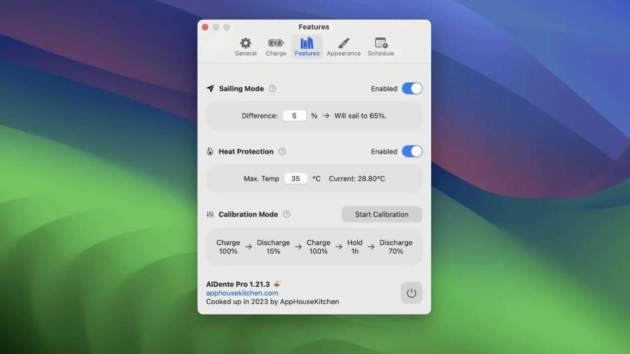 AlDente 1.39.4 — view 2 AlDente interface, view 2