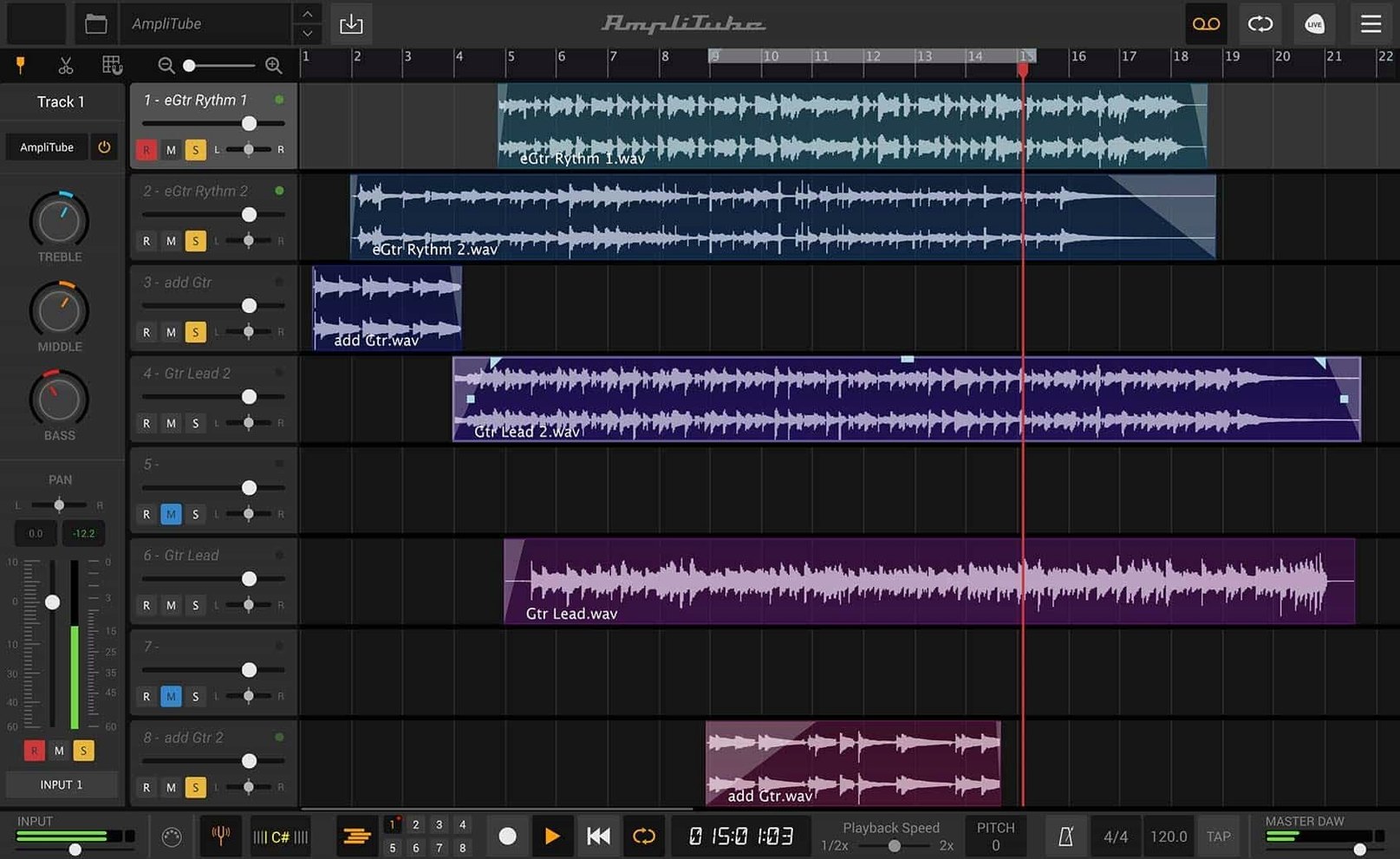 AmpliTube 5.8.2 — view 2 AmpliTube interface, view 2
