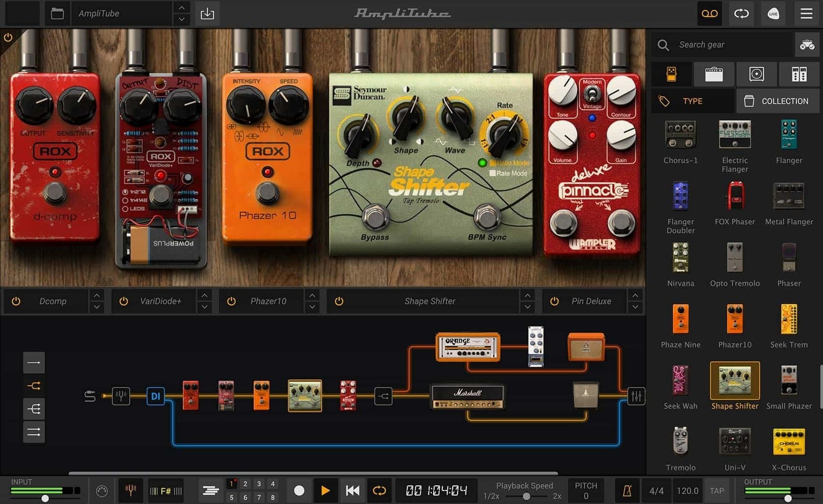 AmpliTube 5.8.2 — view 3 AmpliTube interface, view 3