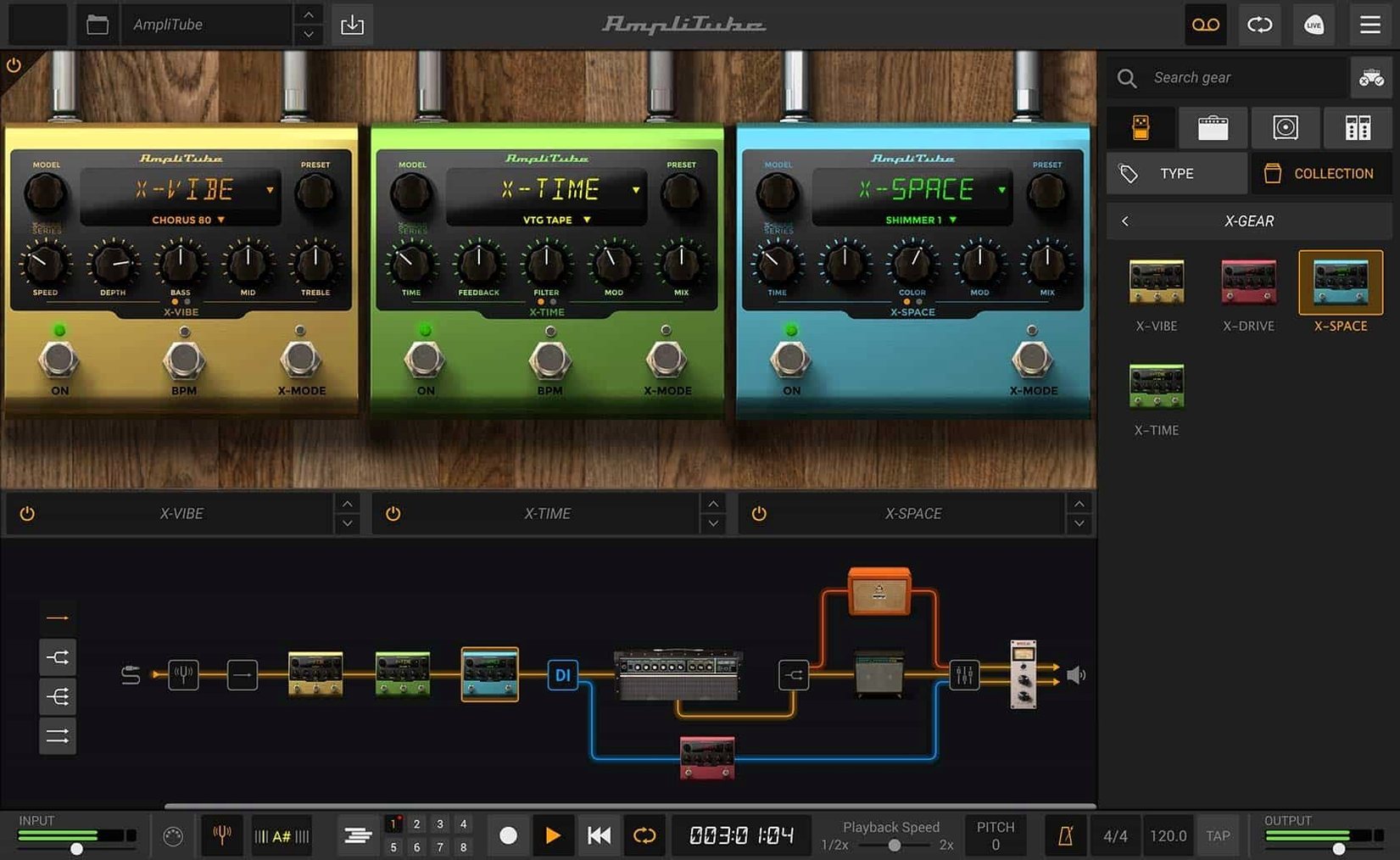 AmpliTube 5.8.2 — view 4 AmpliTube interface, view 4