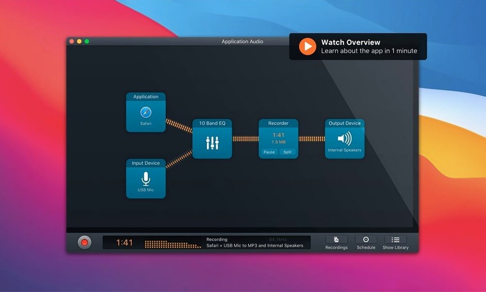 Audio Hijack 4.6.0 — view 1 audio hijack mac torrent: main window