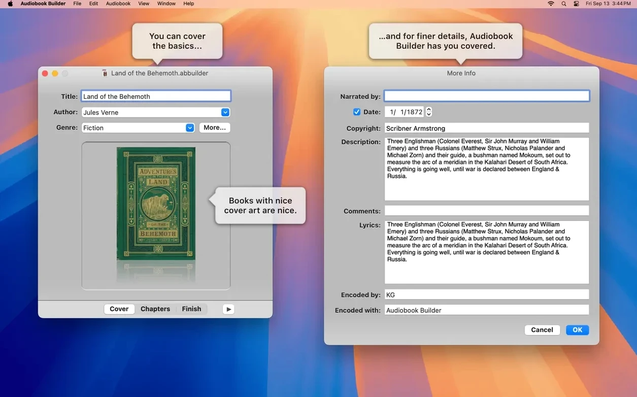 Audiobook Builder 2.2.9 — view 4 Audiobook Builder interface, view 4