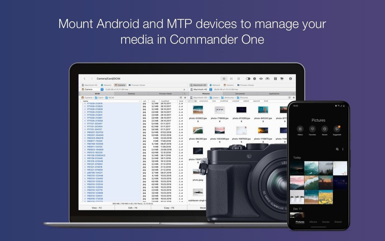 Commander One PRO 3.18.0 — view 4 Commander One PRO interface, view 4