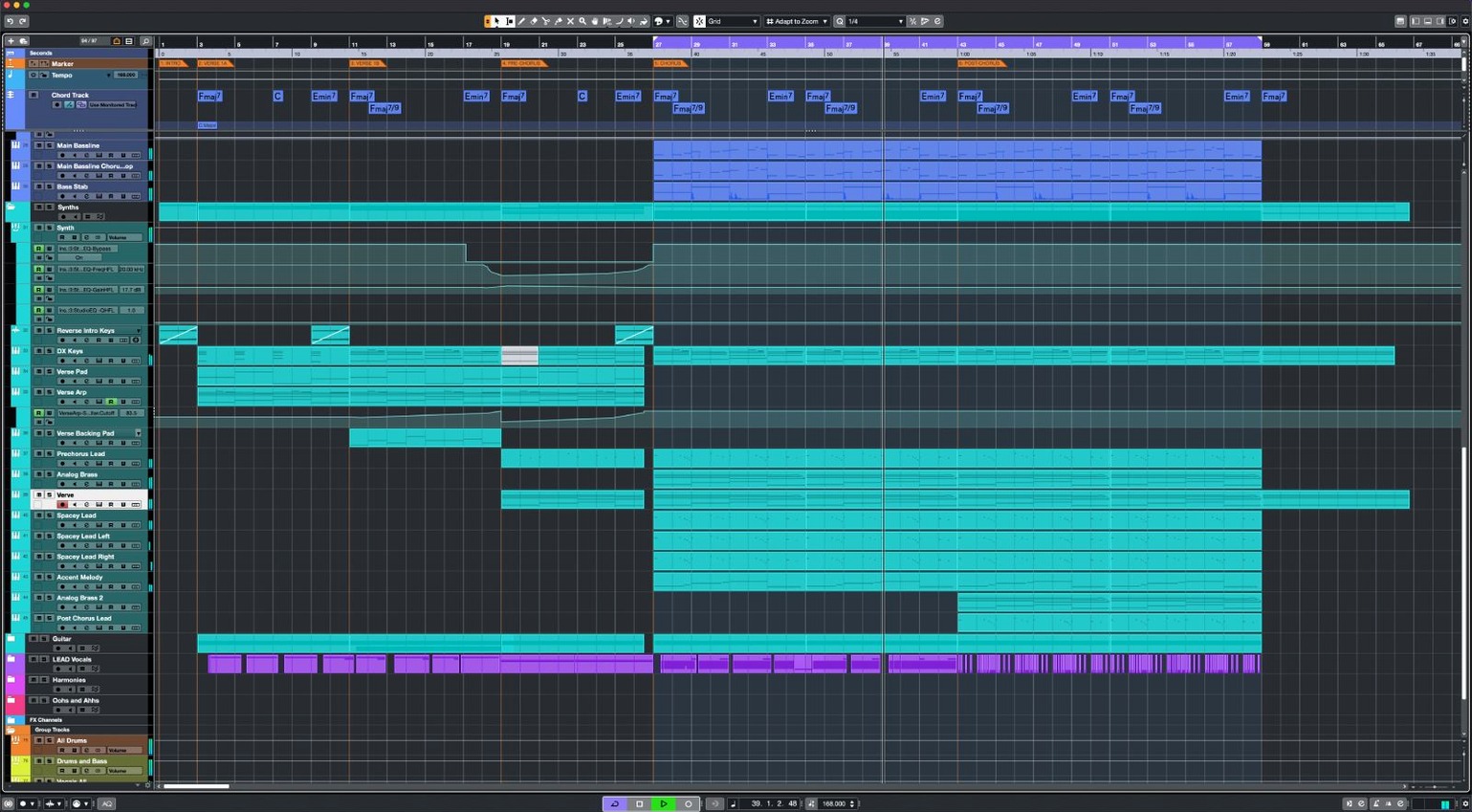 Cubase 15.0.30 — view 2 Cubase interface, view 2