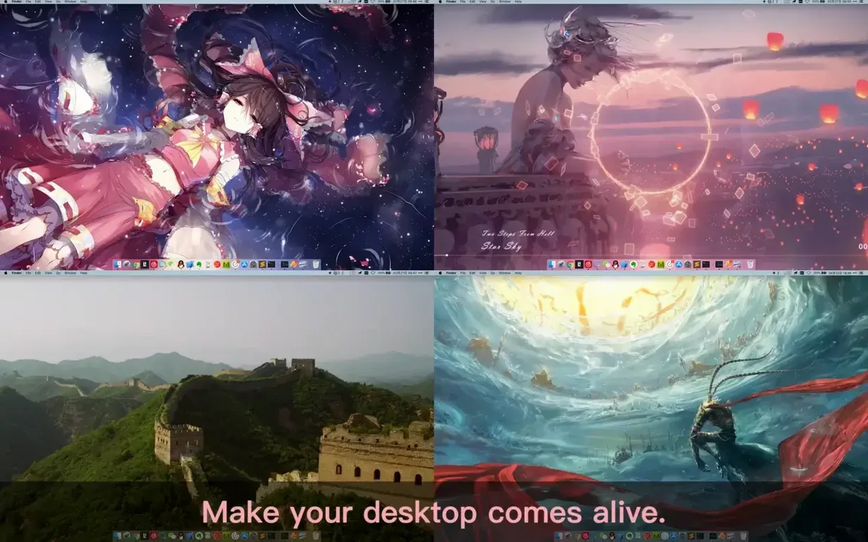 Dynamic Wallpaper Engine gallery image 1 download dynamic wallpaper engine for mac in macOS