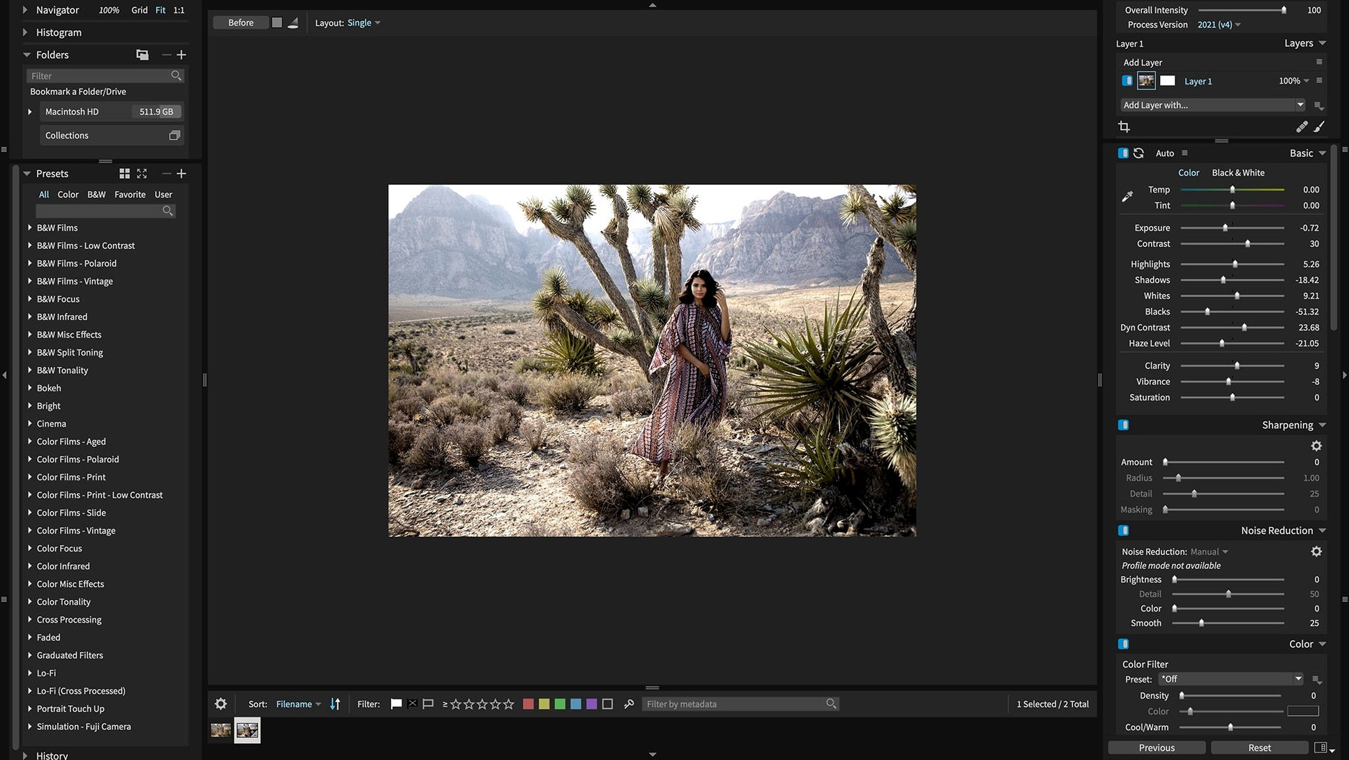 Exposure X7 7.3.0 — view 3 Exposure X7 interface, view 3