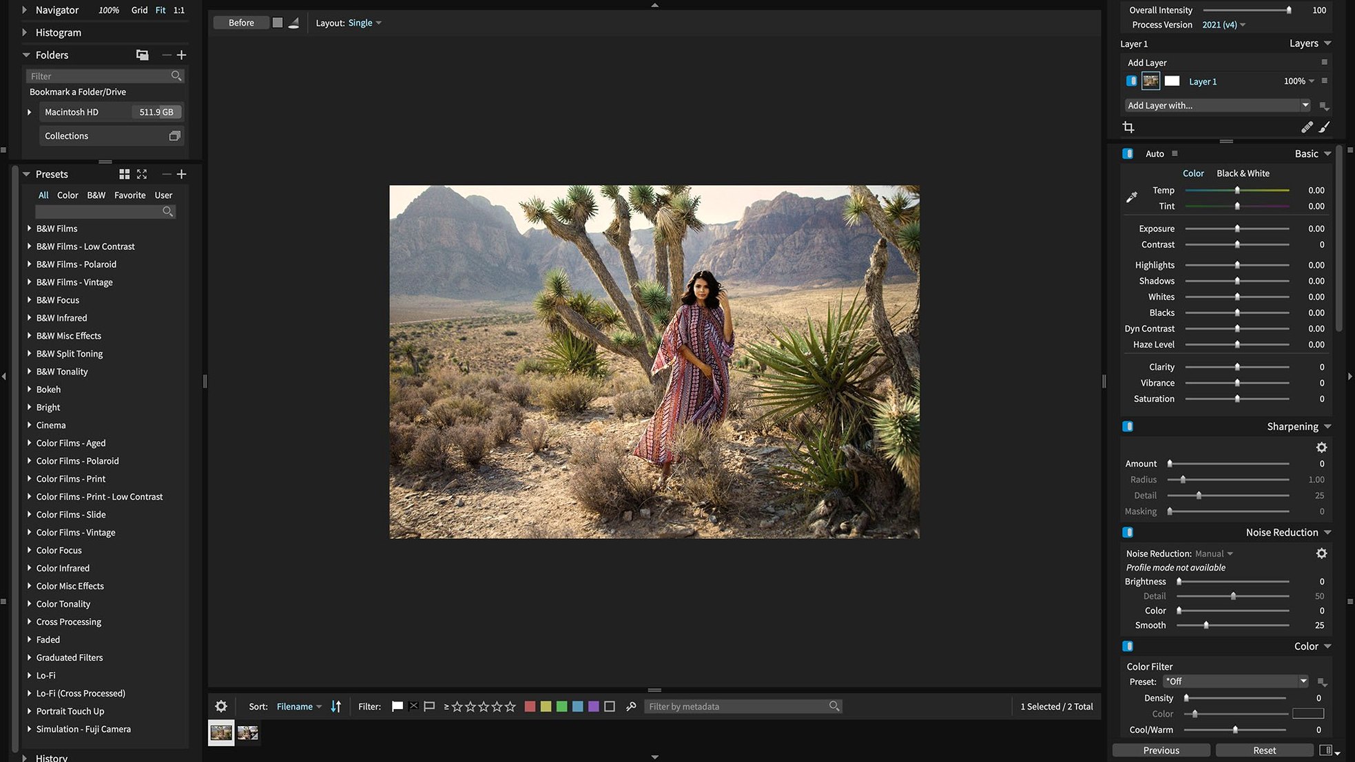 Exposure X7 7.3.0 — view 4 Exposure X7 interface, view 4