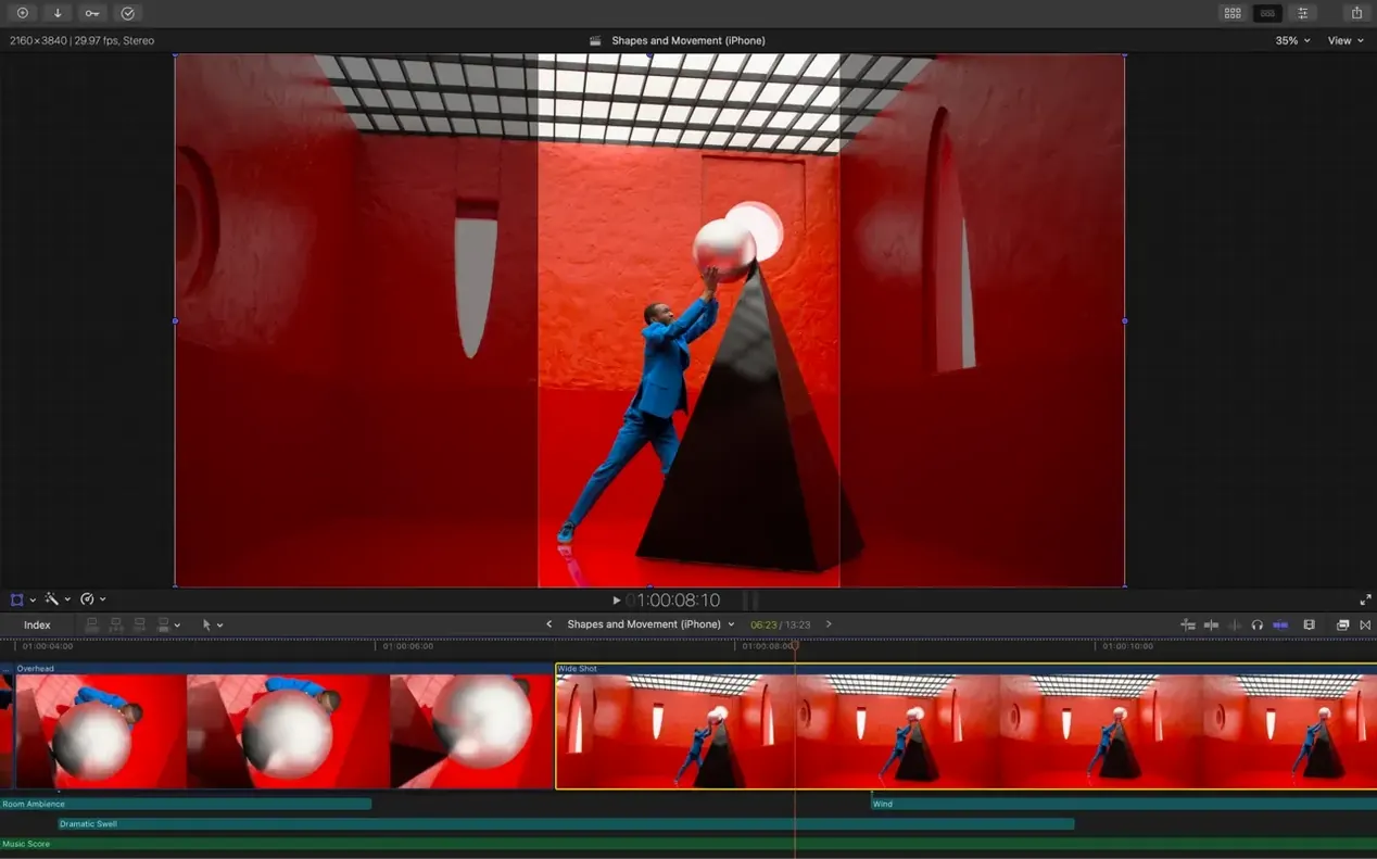 Final Cut Pro 12.3 CS — view 4 Final Cut Pro interface, view 4