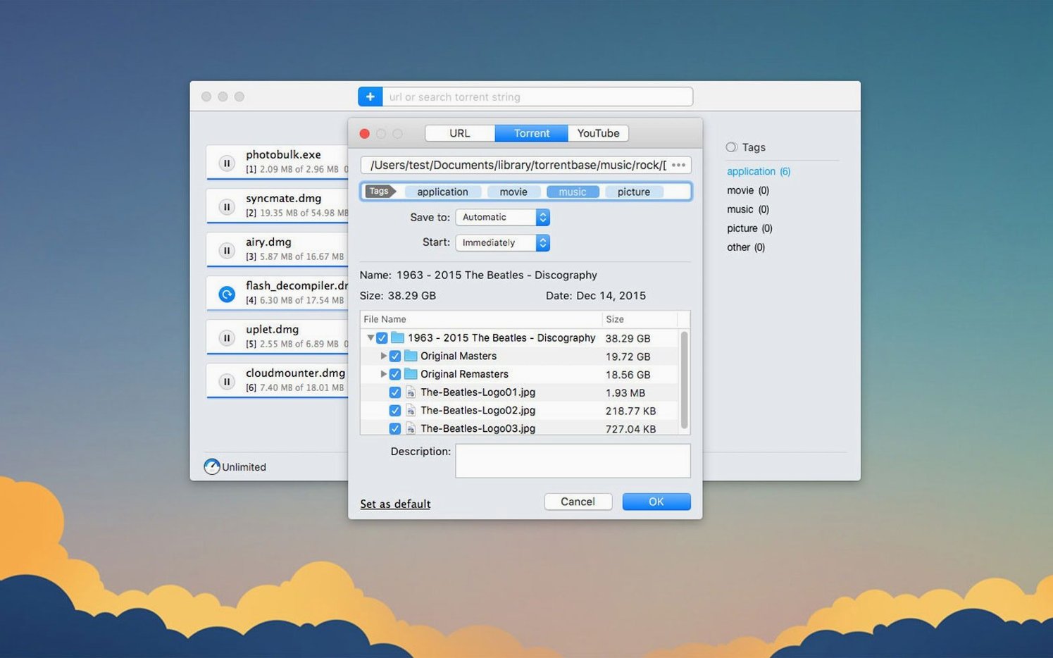 Folx Pro 5.34 — view 4 Folx Pro interface, view 4