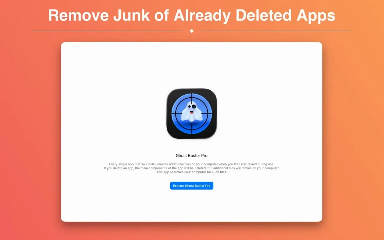 Ghost Buster Pro 6.3.1 — view 2 Ghost Buster Pro interface, view 2