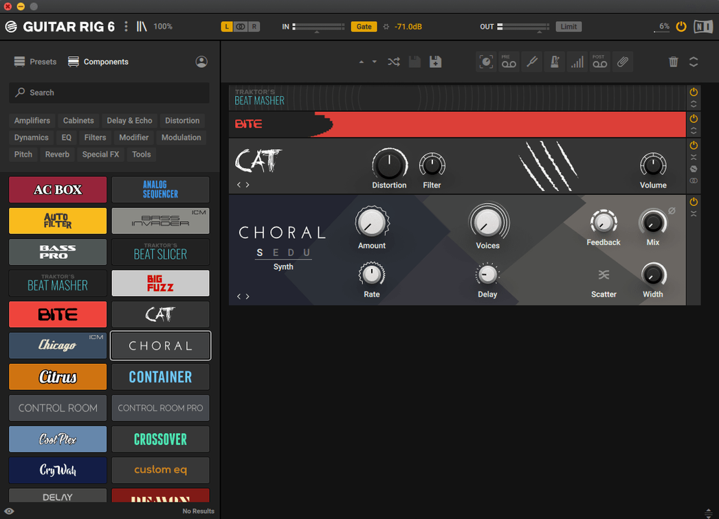 Guitar Rig 7.0.2 — view 3 Guitar Rig interface, view 3