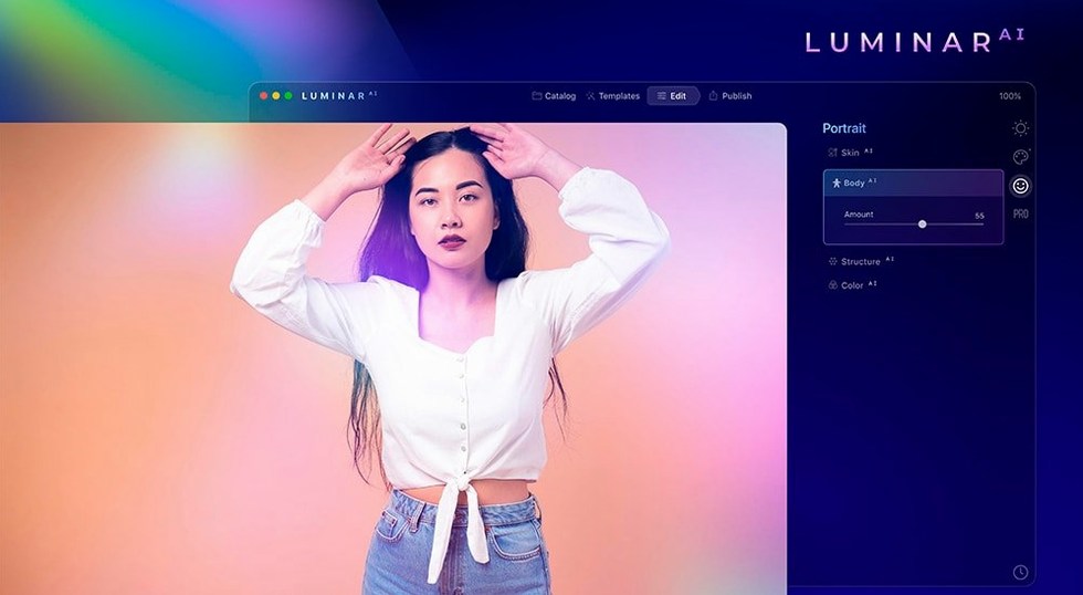 Luminar AI 1.5.5 — view 4 Luminar AI interface, view 4