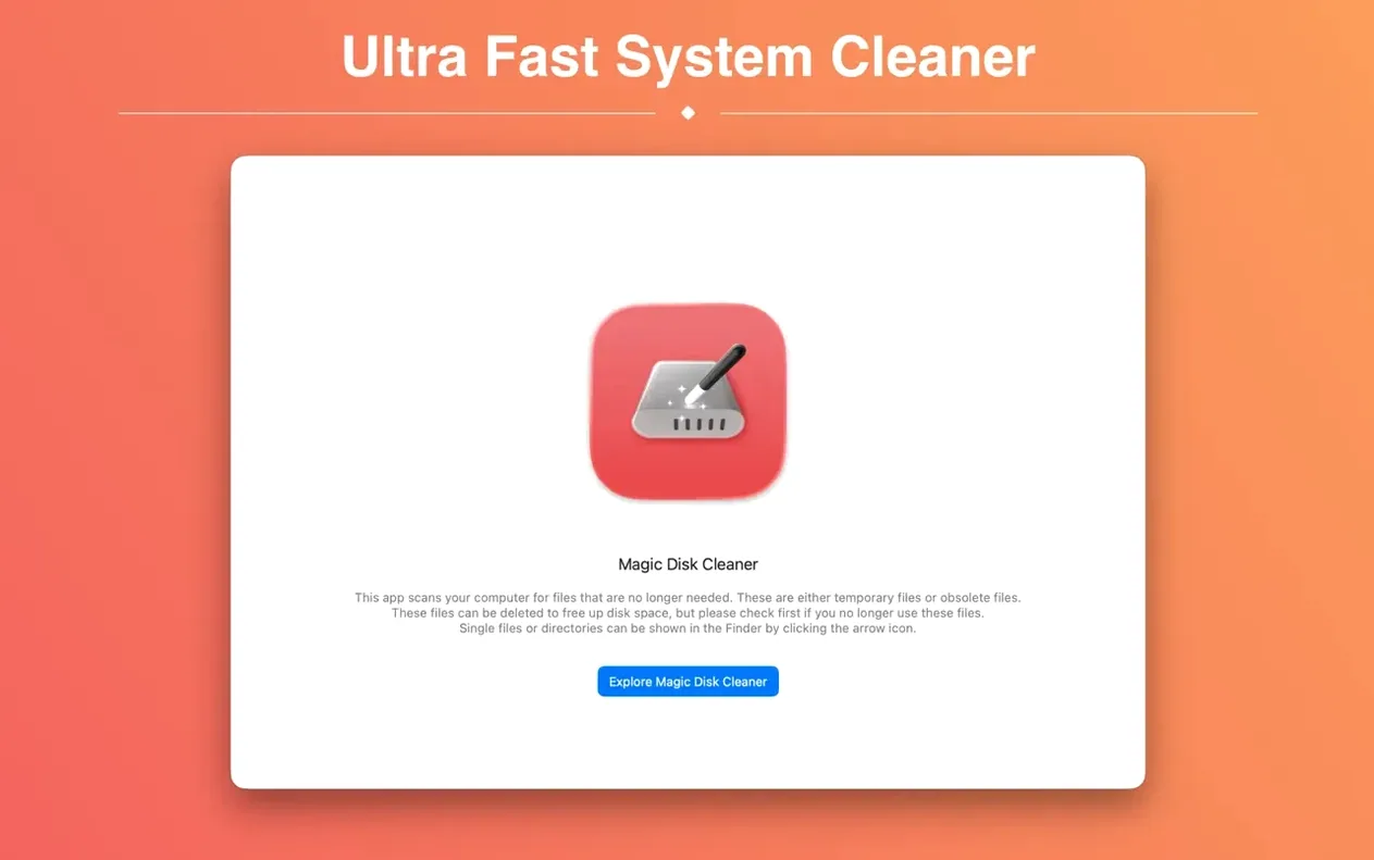 Magic Disk Cleaner 5.5.1 — view 2 Magic Disk Cleaner interface, view 2