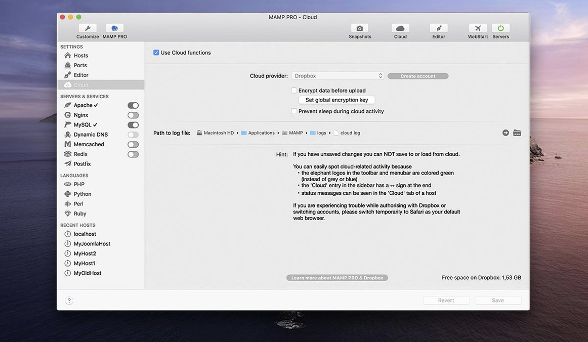 MAMP PRO 6.9.0 — view 4 MAMP PRO interface, view 4