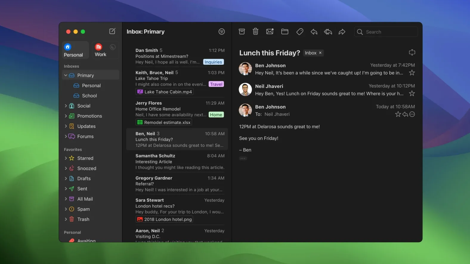 Mimestream 1.10.8 — view 1 mimestream torrent in macOS