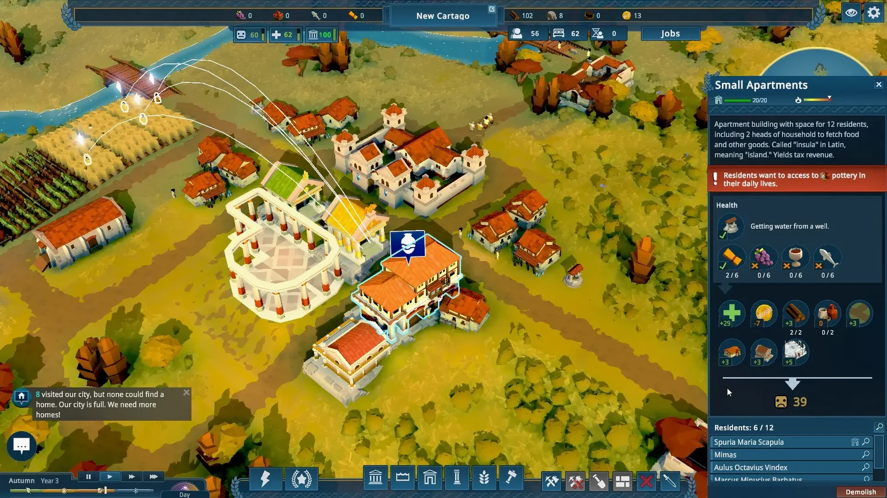 Nova Roma 0.7.2703 — view 3 Nova Roma interface, view 3