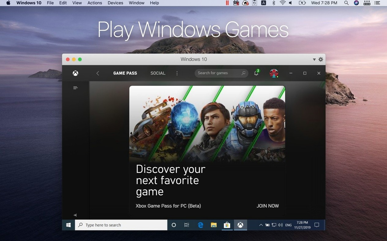 Parallels Desktop 27.0.2-58673 — view 3 Parallels Desktop interface, view 3