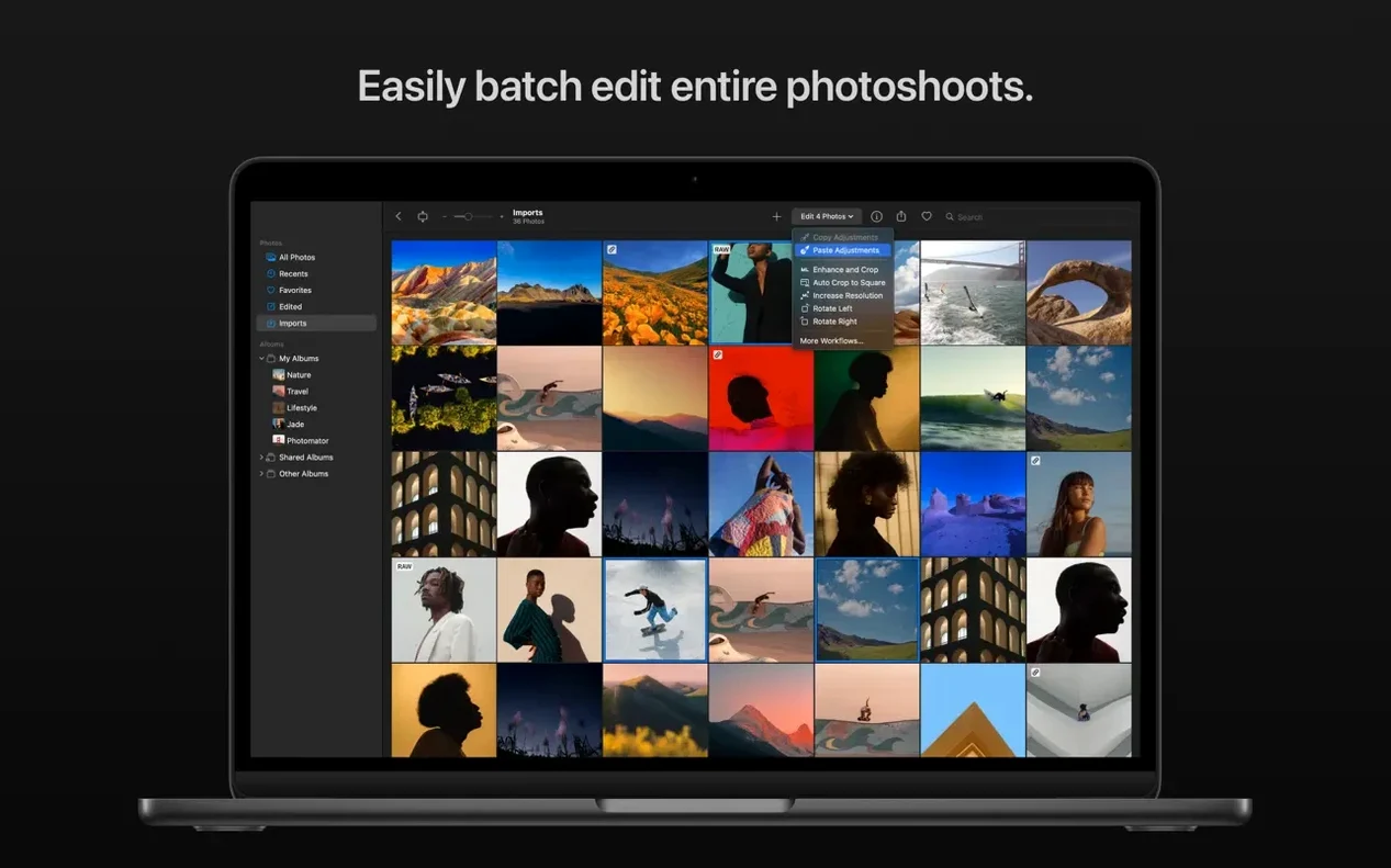 Photomator 3.4.15 — view 7 Photomator interface, view 7
