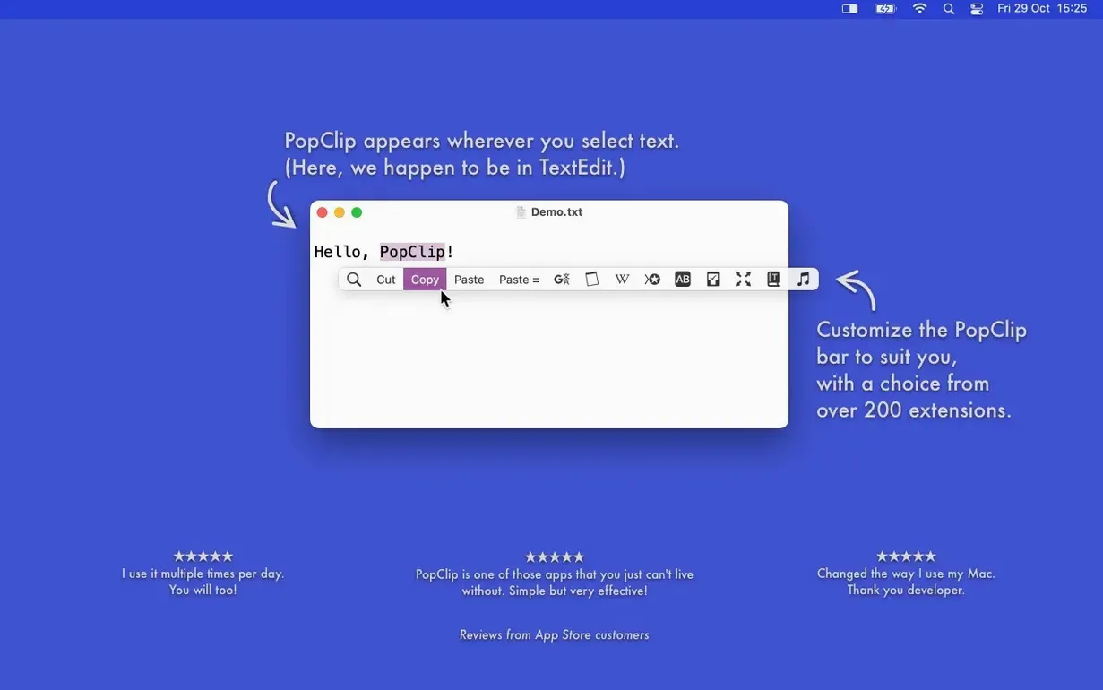 PopClip 2026.8.1 fix EDiSO — view 1 popclip crack: main window