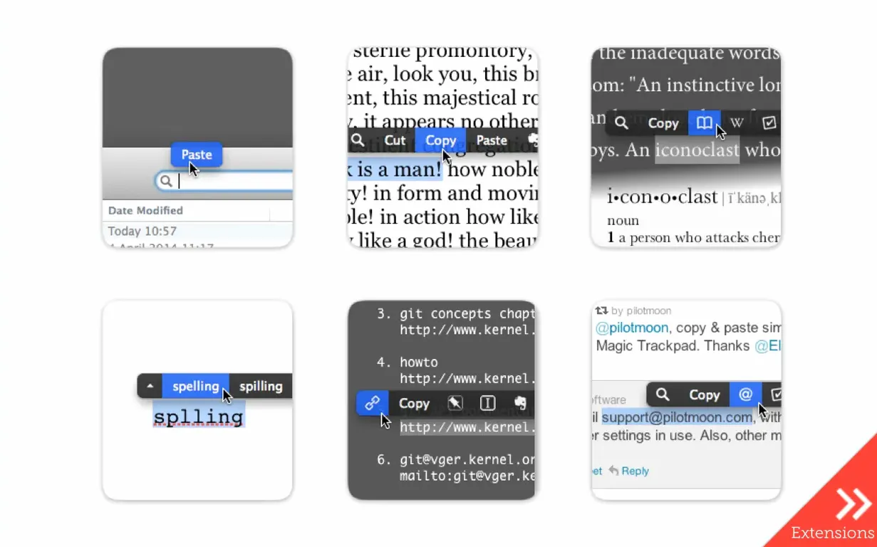 PopClip 2026.8.1 fix EDiSO — view 2 PopClip interface, view 2