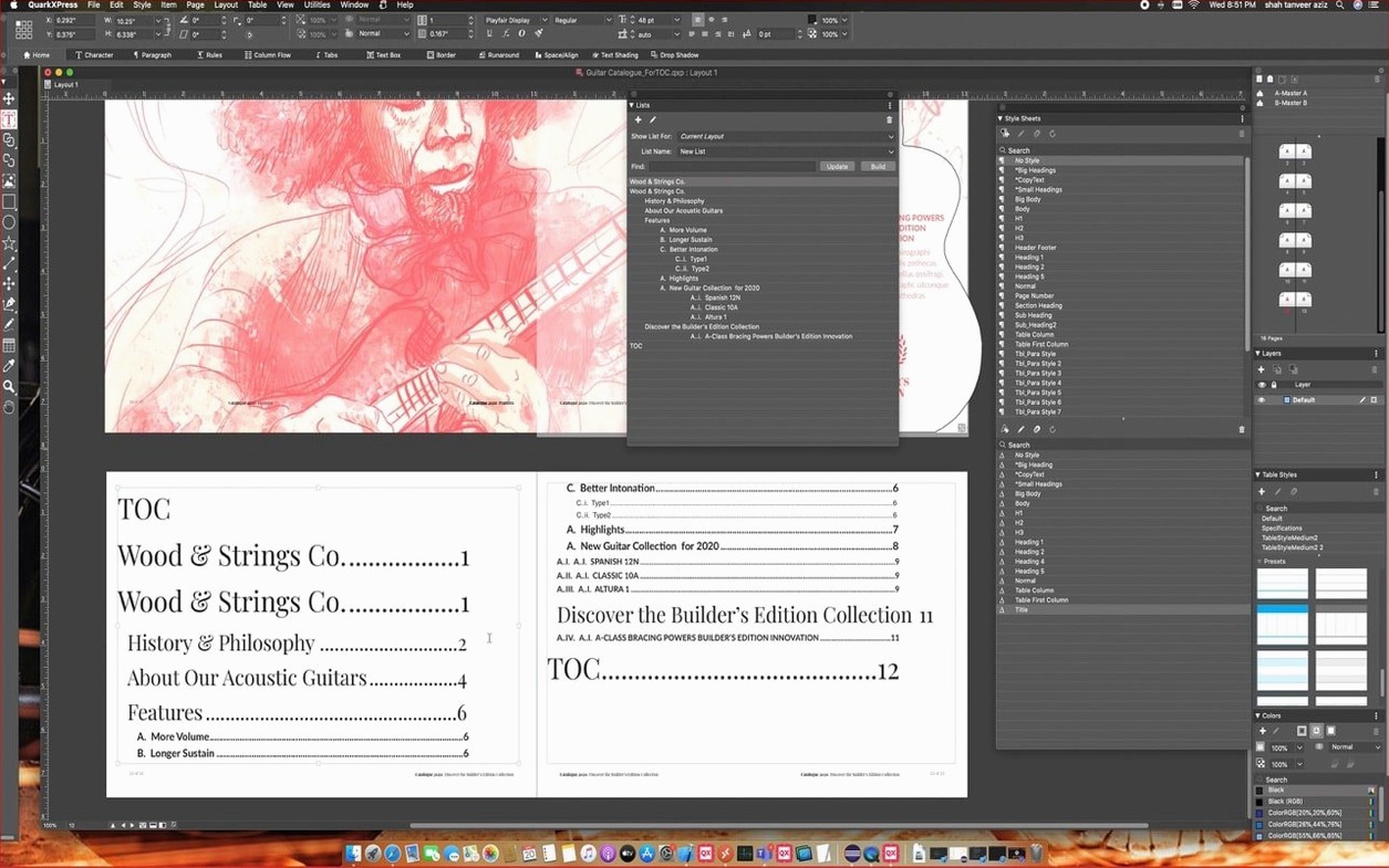 QuarkXPress 22.0.1 — view 2 QuarkXPress interface, view 2