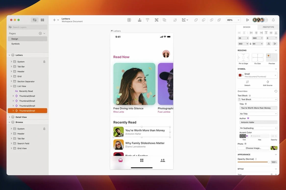 Sketch 2026.3.1 — view 1 sketch in macOS