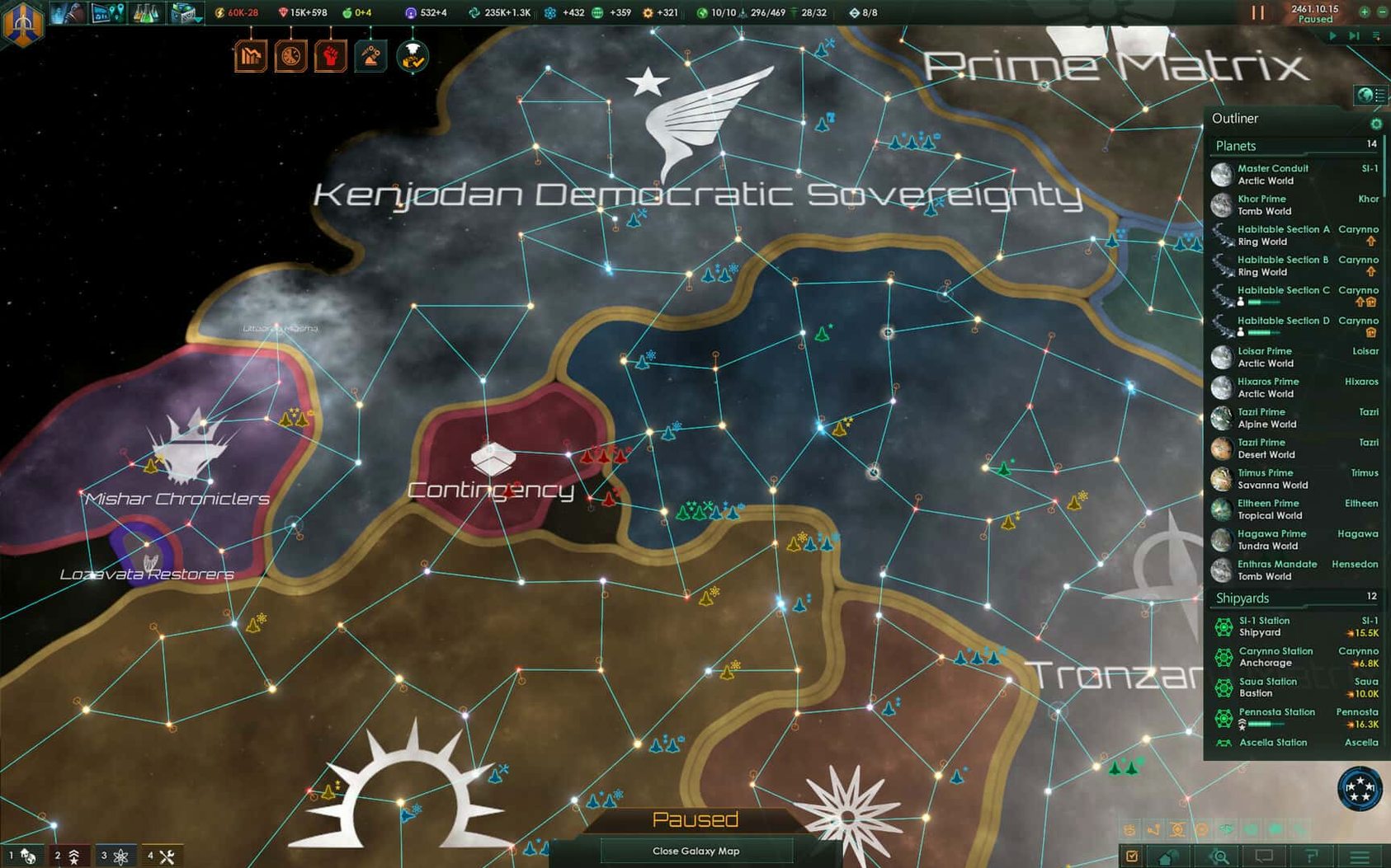 Stellaris 4.5.1 — view 4 Stellaris interface, view 4