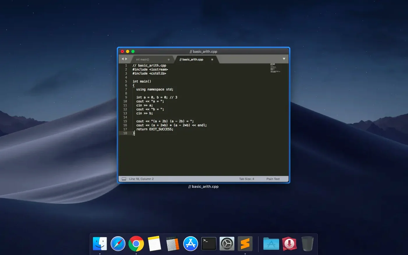 Sublime Text 4.0 Build 4215 — view 2 Sublime Text interface, view 2