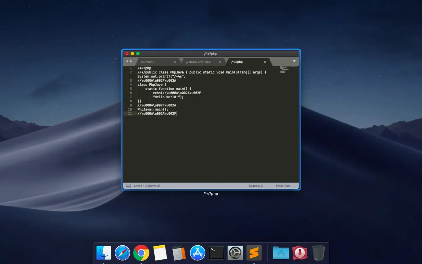 Sublime Text 4.0 Build 4215 — view 3 Sublime Text interface, view 3