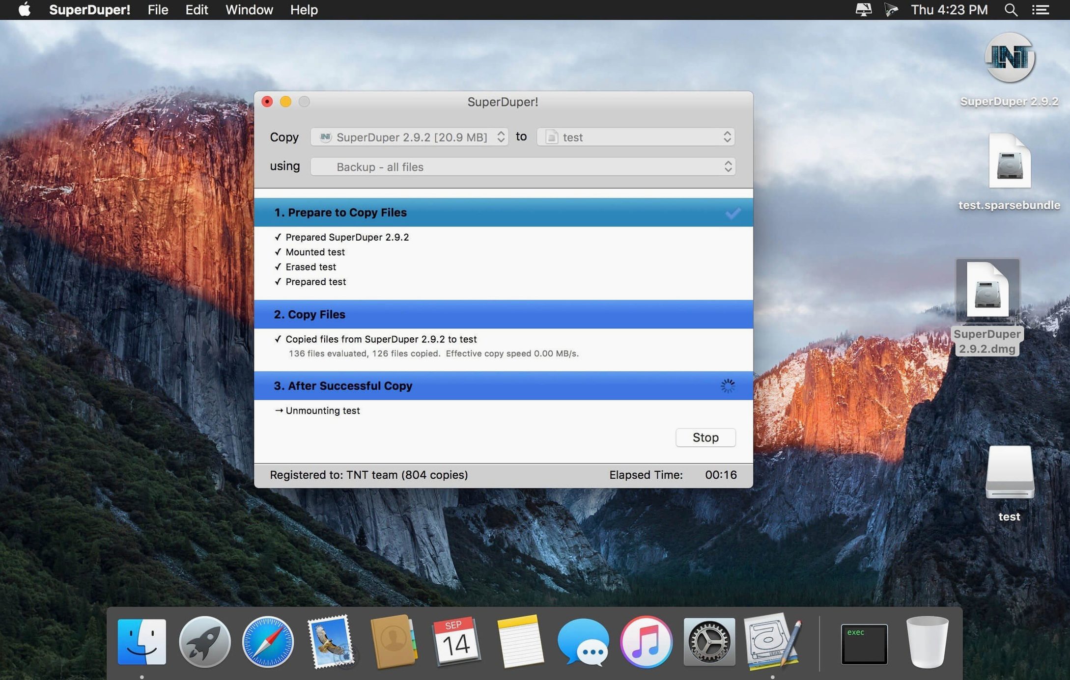 SuperDuper! 4.0.7 — view 1 superduper mac in macOS