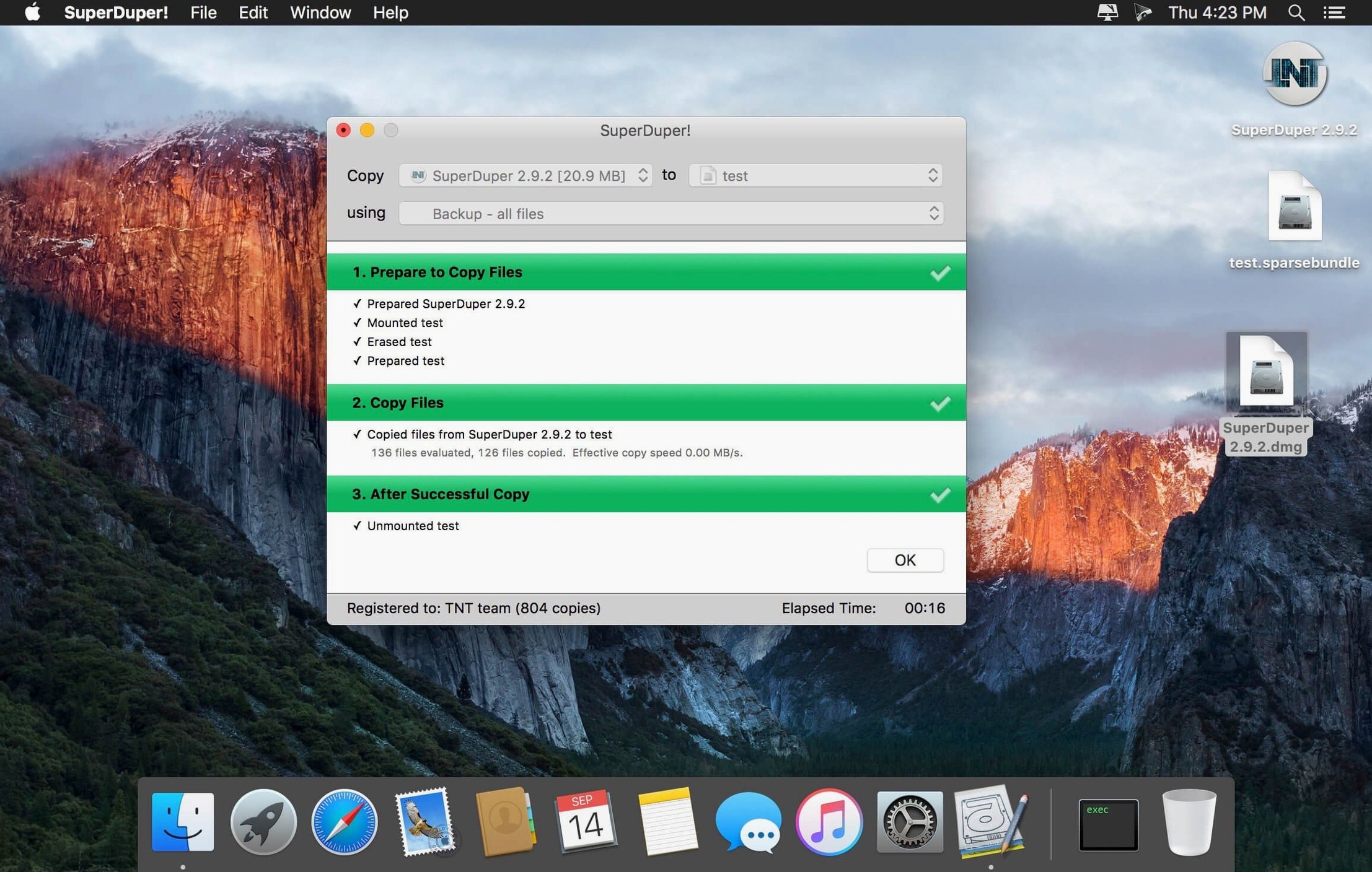 SuperDuper! 4.0.7 — view 2 SuperDuper! interface, view 2