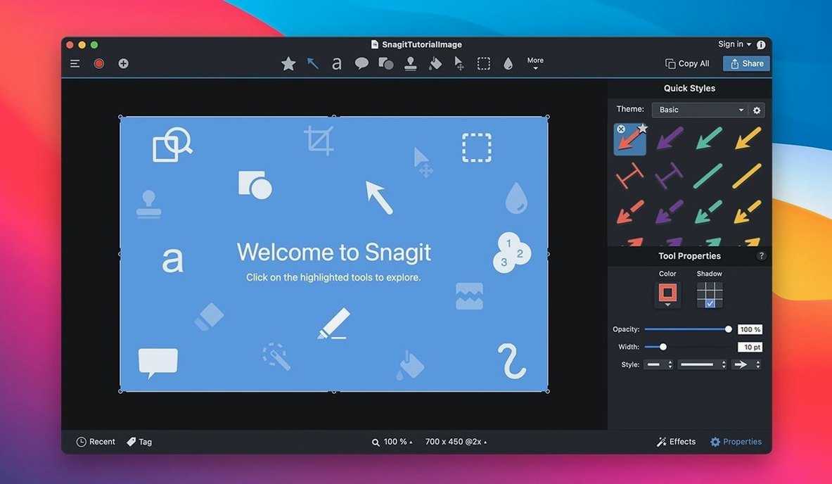TechSmith Snagit 2026.4.0 — view 1 snagit torrent: main window