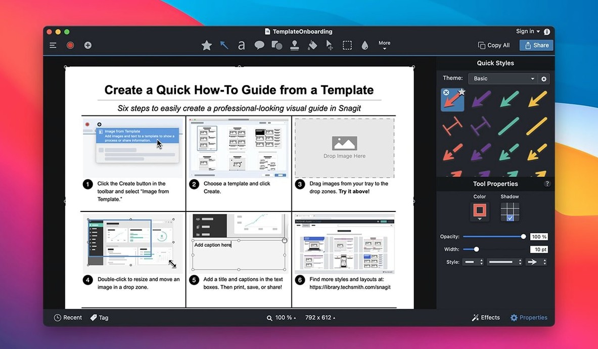 TechSmith Snagit 2026.4.0 — view 2 TechSmith Snagit interface, view 2