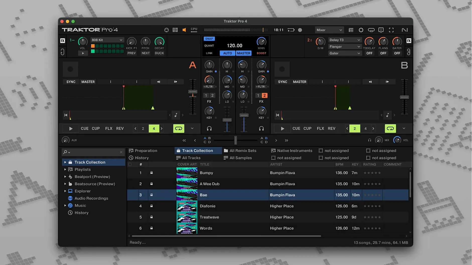 Traktor Pro 4.5.1.21 — view 1 traktor torrent: main window