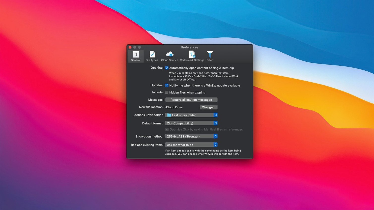 WinZip Mac Pro 12.0.7282 — view 3 WinZip Mac Pro interface, view 3