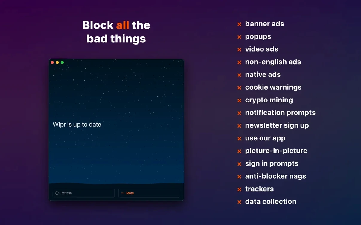 Wipr 2.38 — view 1 wipr 2 free in macOS