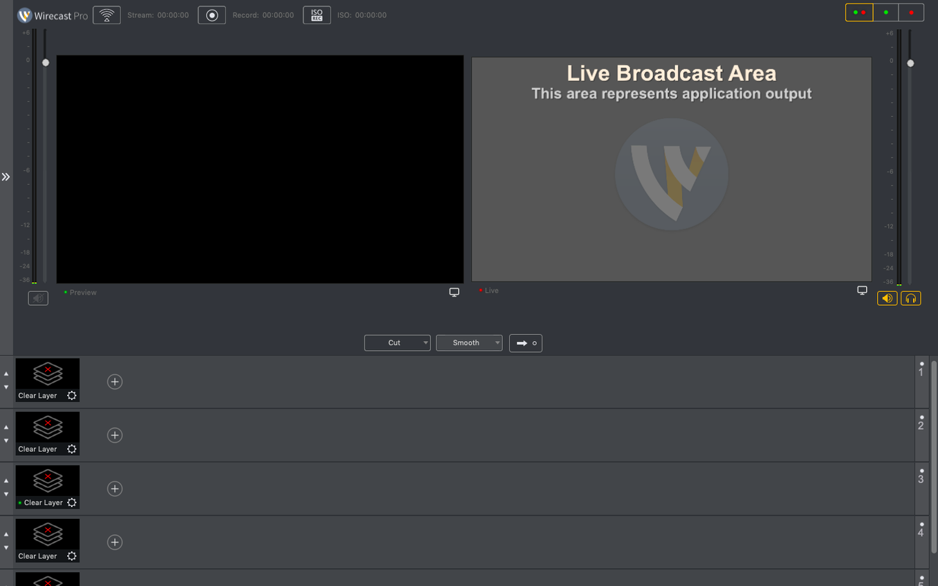 Wirecast Pro 16.5.4 — view 1 wirecast mac torrent: main window