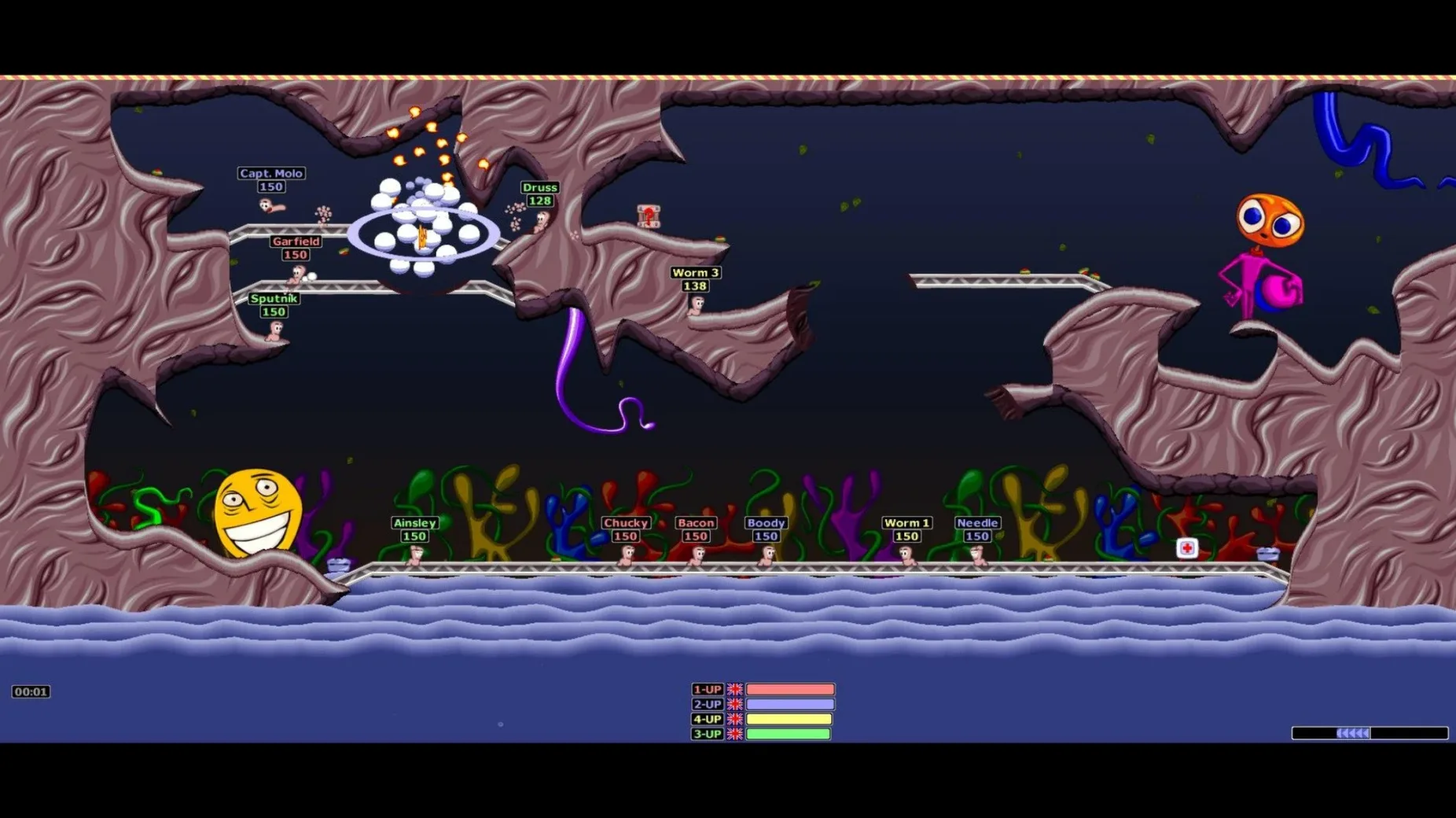Worms Armageddon 3.8.1 — view 2 Worms Armageddon interface, view 2